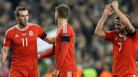 Gareth Bale, Aaron Ramsey and Joe Allen