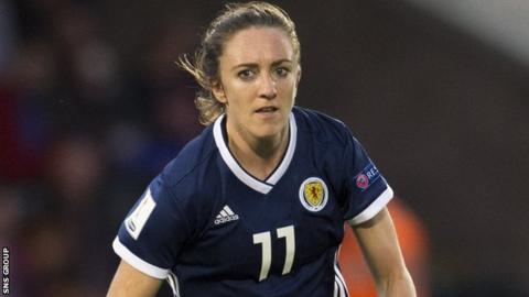 Lisa Evans is back in the Scotland squad after injury