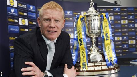 Gary Holt with the Scottish Cup