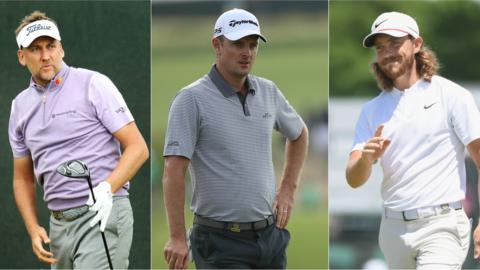 Ian Poulter, Justin Rose and Tommy Fleetwood