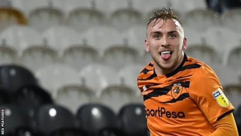 Jarrod Bowen has now scored nine goals in his past seven games for Hull City