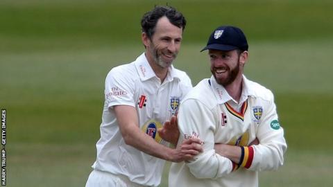 Durham duo Graham Onions (left) and Ryan Pringle