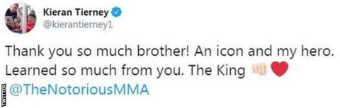 Tierney tweet