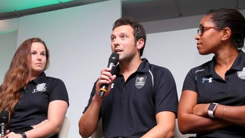 Kirstie White, Richard Bedbrook and Ebony Rainford-Brent