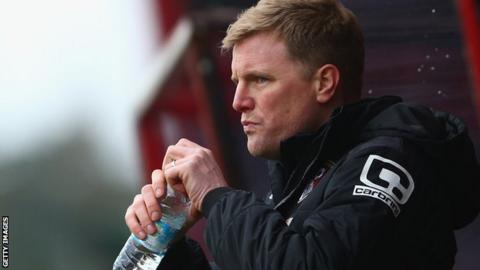 Bournemouth manager Eddie Howe