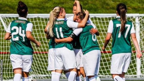 Hibs Ladies kept up the pressure on Glasgow City at the top of the table