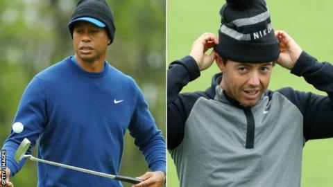 Tiger Woods and Rory McIlroy