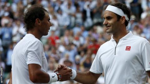 Rafael Nadal and Roger Federer