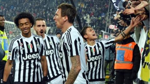 Juventus celebrate