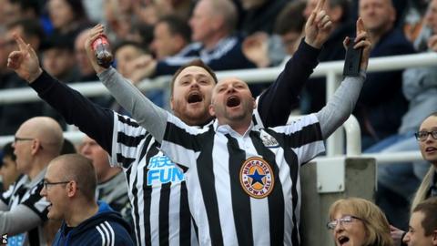 Newcastle supporters