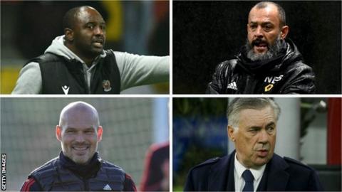 Patrick Vieira, Nuno, Fredrik Ljungberg and Carlo Ancelotti