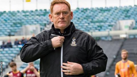 Bradford City boss David Hopkin