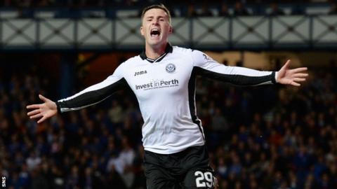 St Johnston forward Michael O'Halloran