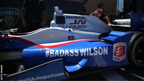 Justin Wilson's number 25 Honda