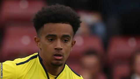 Cheltenham Town midfielder Jacob Maddox scored his first goals of the season in the win against Arsenal
