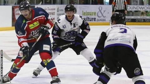 Dundee fought hard to take a 2-1 victory over Glasgow Clan on Sunday