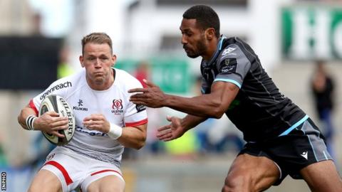 Ulster's Craig Gilroy in action against Glasgow in the first match of this sweason's Pro14