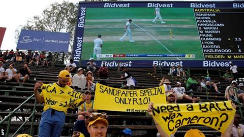 Fans at the Wanderers Stadium