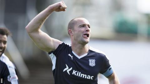 Dundee's James McPake celebrates