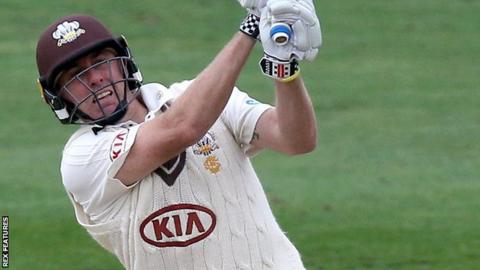 Surrey's Rikki Clarke batting