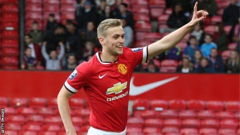 James Wilson has scored four goals in 18 first-team appearances for Manchester United