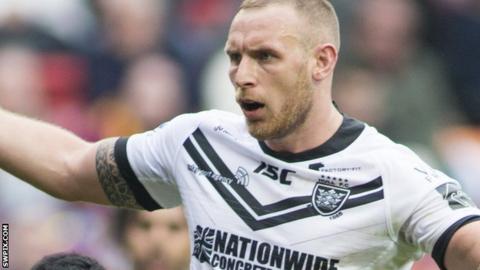 Dean Hadley in action for Hull FC