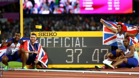 Britain's quartet celebrate gold
