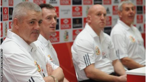 Warren Gatland (left) was the British and Lions forwards coach on the 2009 tour of South Africa