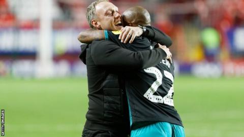 Steve Cooper and Andre Ayew