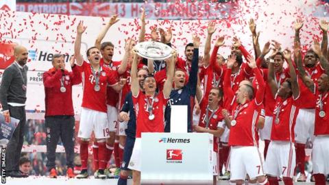 Bayern Munich lift the Bundesliga title