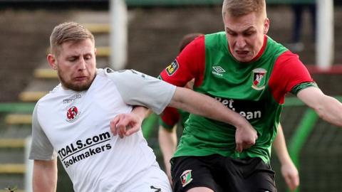 David Cushley's goal against Glentoran was his second successful penalty in two games