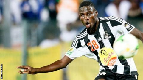 Ben Malango in action for DR Congo's TP Mazembe