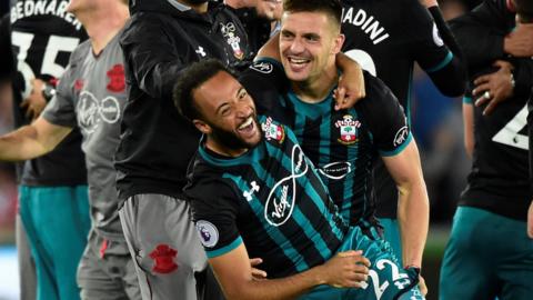 Southampton celebrate victory