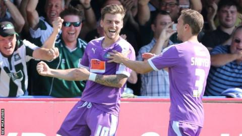 Graham Carey celebrates