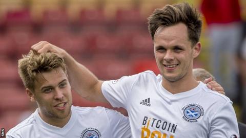 shankland lawrence ayr striker enquiry scared dundee step after scored goals seven campaign league cup round during group
