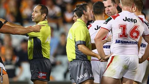 Australia's National Rugby League has used two referees since 2009