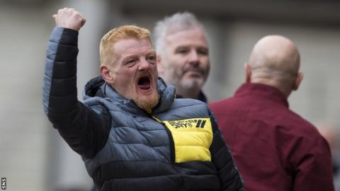 Some Dundee United fans left early in the second half of Saturday's thumping by Ross County
