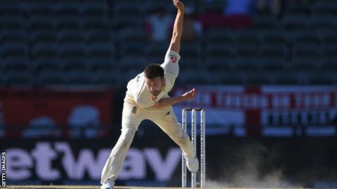 Durham fast bowler Mark Wood