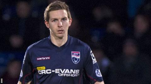 Steven Saunders in action for Ross County