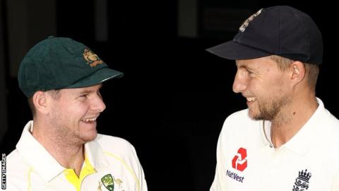 Australia captain Steve Smith and England skipper Joe Root