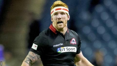 Roddy Grant in action for Edinburgh at Murrayfield