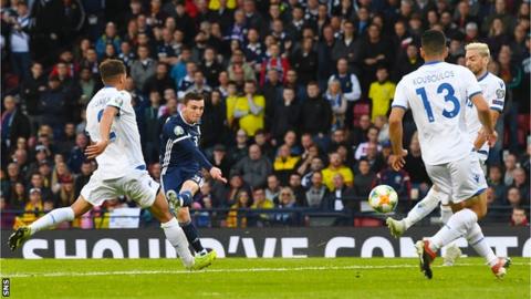 Andy Robertson fires Scotland into the lead at Hampden