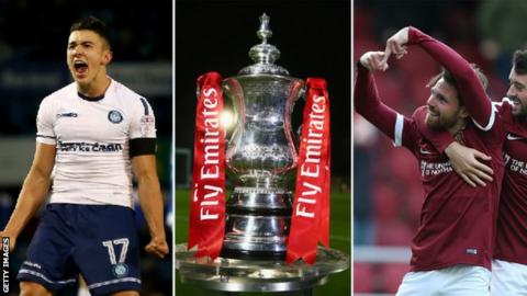 Wycombe Wanderers and Northampton Town both face away ties in round two