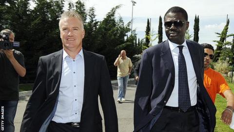 Didier Deschamps and Pape Diouf