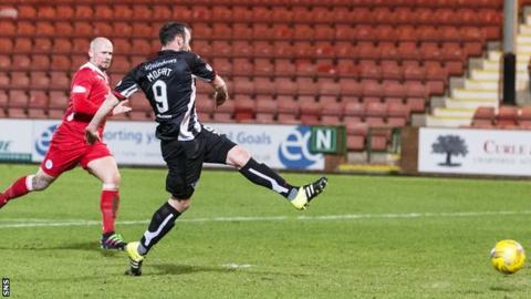 Michael Moffat opens the scoring for Dunfermline