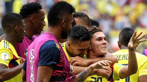 Colombia celebrate