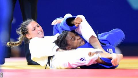 Kimberley Renicks competing during the Glasgow 2014 Commonwealth Games
