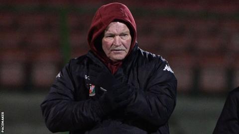 Glentoran manager Ronnie McFall