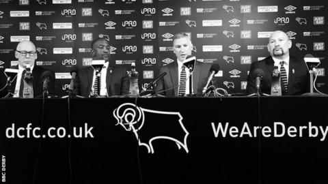 Mel Morris, Chris Powell, Nigel Pearson and Sam Rush