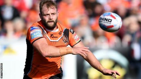 Paul McShane in action for Castleford